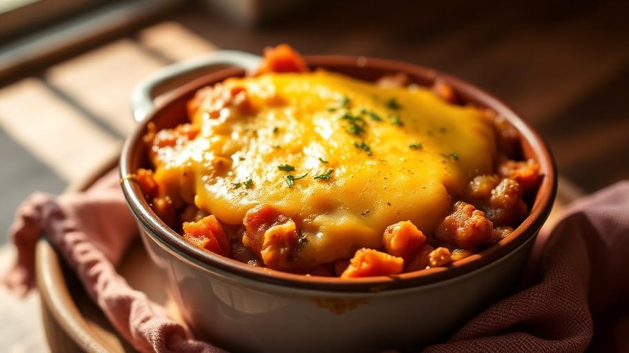 Escondidinho de Batata Doce